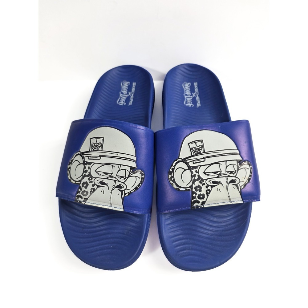 Skechers Snoop Dog Blue Bombay Ape Bombay Pop Slides Men's Size 9